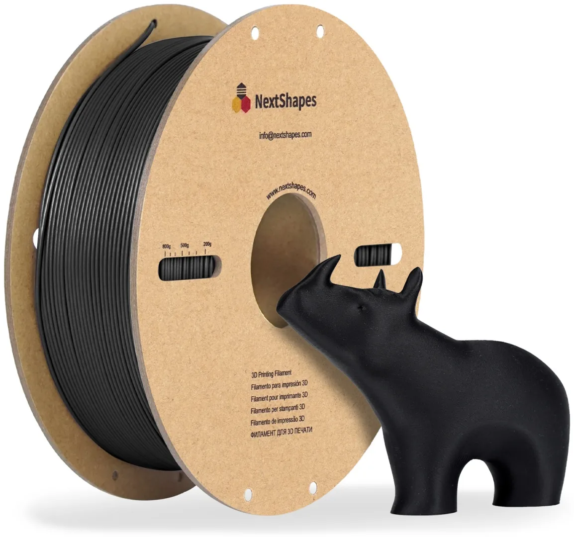 NextShapes PETG Matte 1.75 мм 1 кг черный