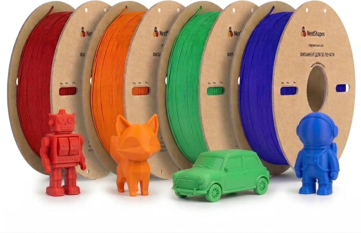 NextShapes PLA 1.75 мм 4 кг разноцветный