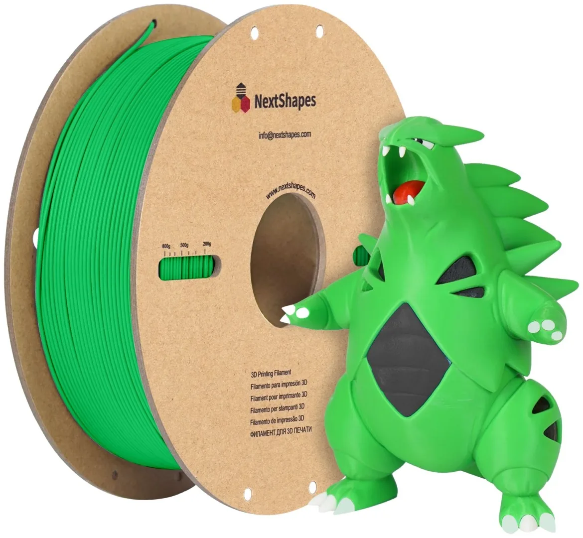 NextShapes PLA 1.75 мм 1 кг зеленый