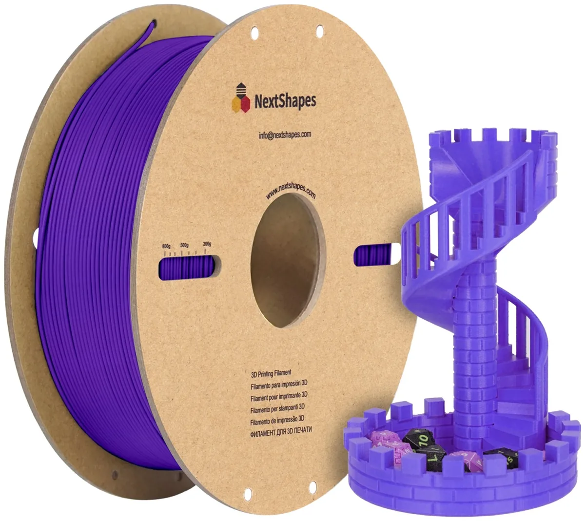 NextShapes PLA 1.75 мм 1 кг фиолетовый