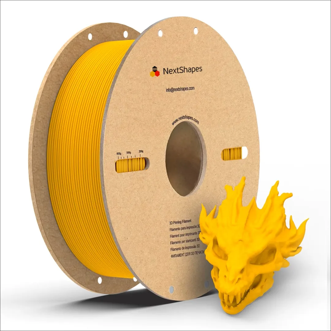 NextShapes PLA 1.75 мм 1 кг теплый желтый