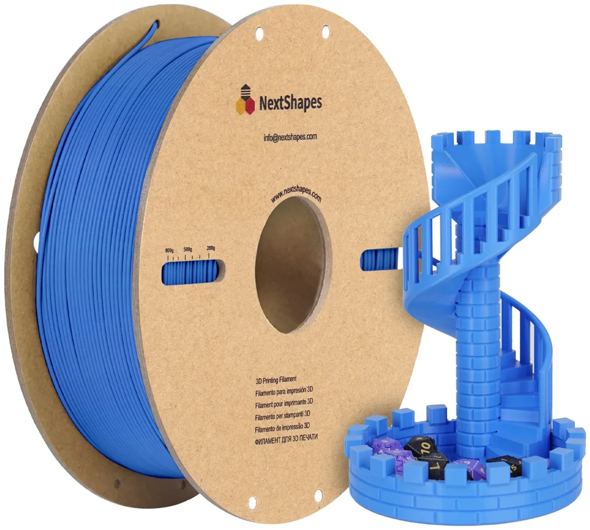NextShapes PLA 1.75 мм 1 кг голубой
