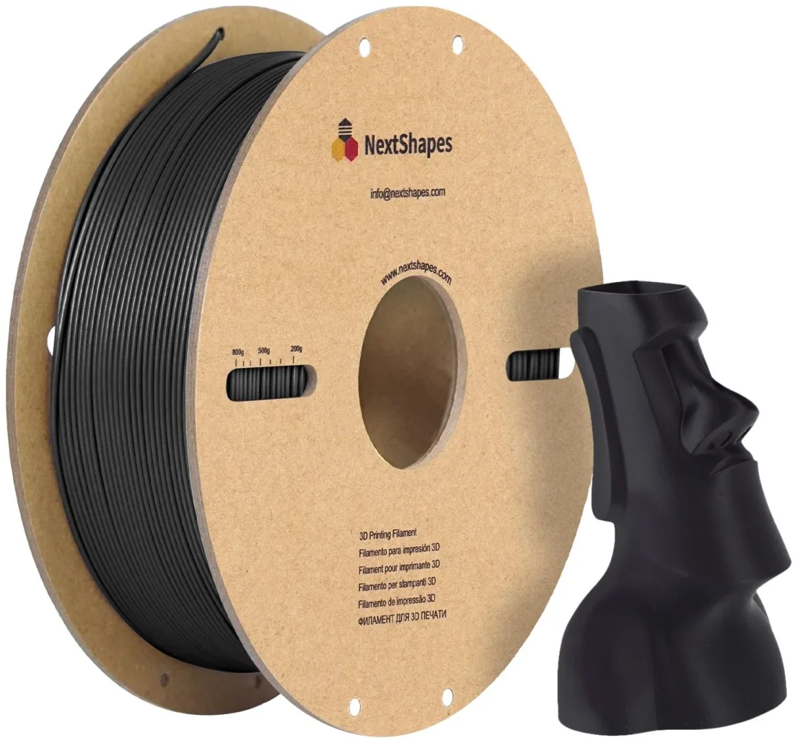 NextShapes PLA 1.75 мм 1 кг черный