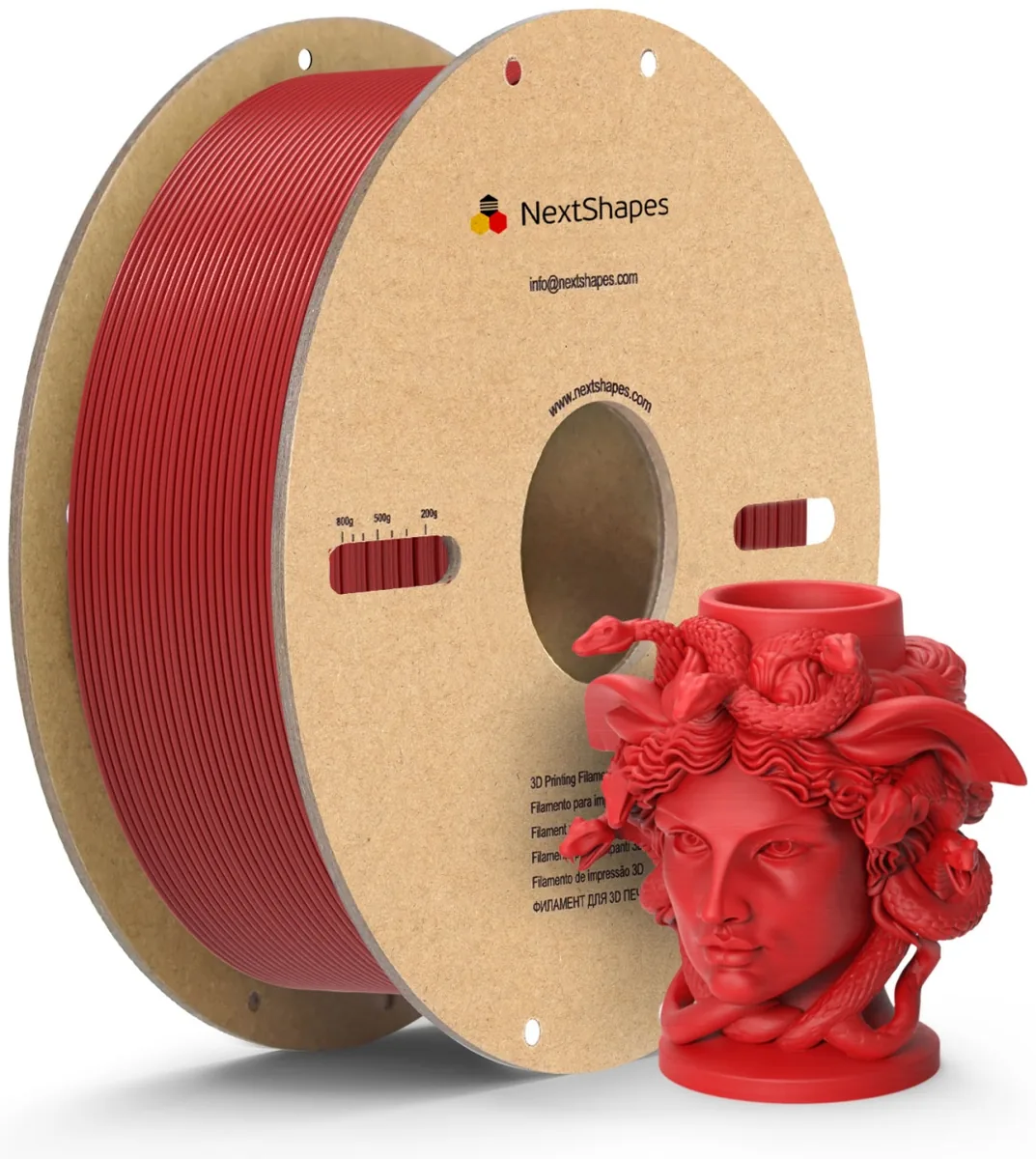 NextShapes PETG-HF 1.75 мм 1 кг красный