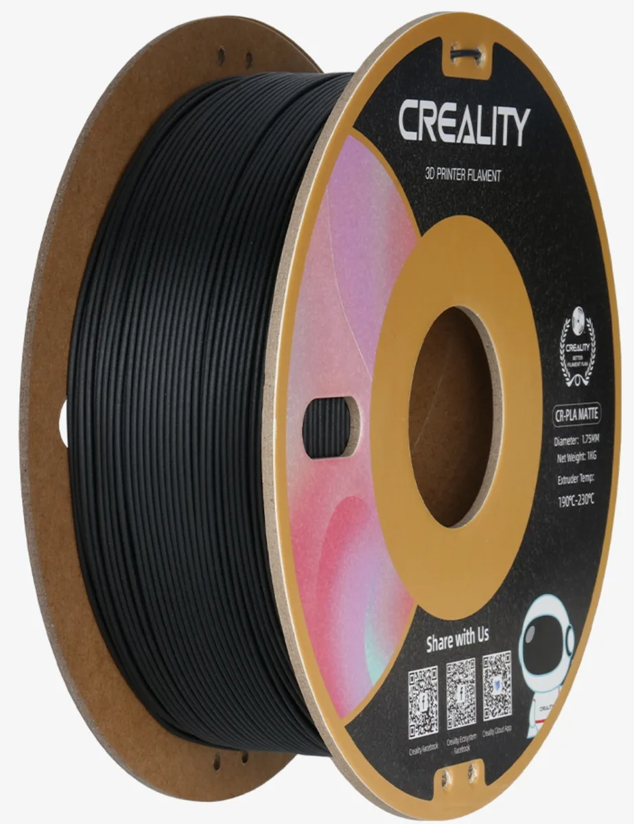 Creality PLA Matte 1.75 мм 1 кг черный